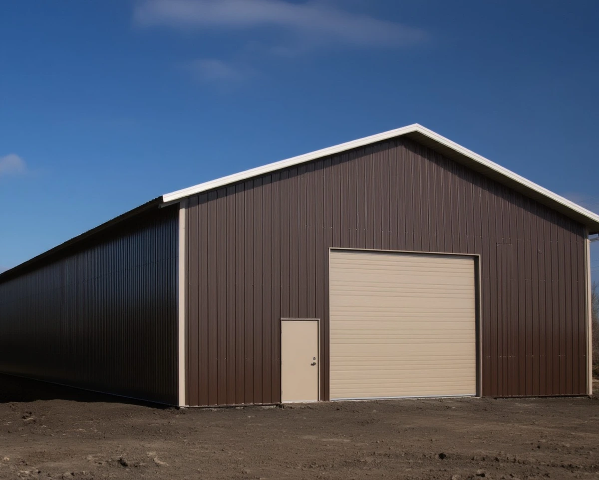 Каркасный ангар из металлоконструкций